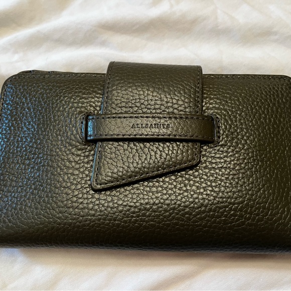 ALLSAINTS Pebbled Leather Ray Waller - Picture 1 of 9